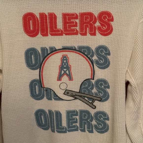 Vintage Houston Oilers Long Sleeve Shirt - Picture 3 of 4